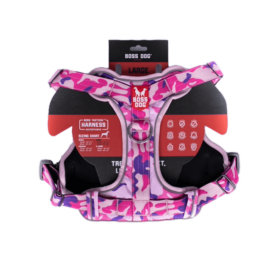 Boss Dog Tactical Dog Harness Pink Camo, (Option: 1ea/LG)