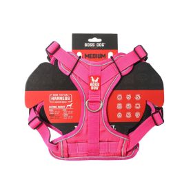Boss Dog Tactical Dog Harness Hot Pink, (Option: 1ea/MD)
