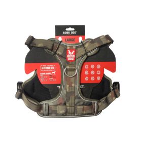 Boss Dog Tactical Dog Harness Green Camo, (Option: 1ea/LG)