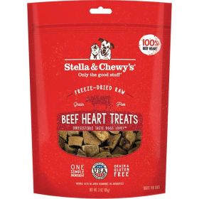 Stella And Chewys Dog Freeze Dried Treat Beef (Option: Heart 3oz.)