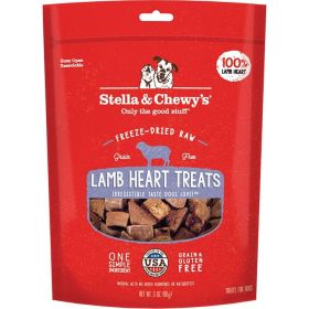 Stella And Chewys Dog Freeze Dried Treat Lamb (Option: Heart 3oz.)