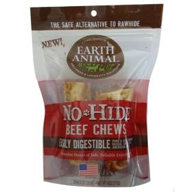 Earth Animal No Hide Beef Chews Dog Treats (Option: Small   2 Pack)