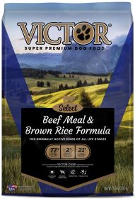 Victor Super Premium Dog Food Select Dry Dog Food Beef Meal & Brown Rice (Option: 15lb)