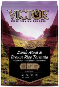 Victor Super Premium Dog Food Select Dry Dog Food Lamb Meal & Brown Rice (Option: 15lb)