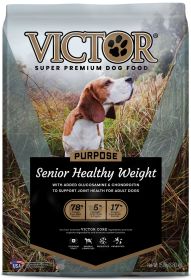 Victor Super Premium Dog Food Purpose Senior Healthy Weight Dry Dog Food Beef & Brown Rice (Option: 15lb)