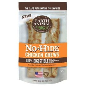 Earth Animal No Hide Chicken Chews Dog  Treats (Option: 4 Inch  2 Pack)