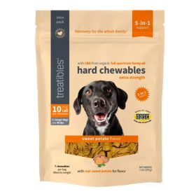 Treatibles Extra Strength Large Dogs Hard Chews Sweet Potato 10 Mg (Option: 7 Pk)