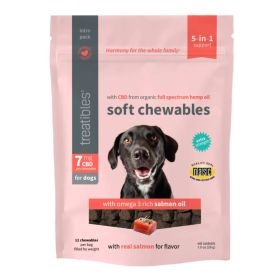 Treatibles Extra Strength Dog Soft Chews Salmon 7 Mg (Option: 12 Pk)