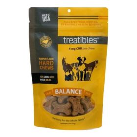 Treatibles Hemp Wellness Hard Chews Balance Pumpkin Large (Option: 7 Ct)