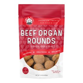 Oma'S Pride Dog Freeze (Option: Dried Beef Organ Rounds 1.5Oz)