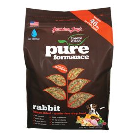 Grandma Lucys Dog Pure Grain Free Rabbit Chickpea (Option: 10 Lbs.)
