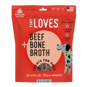 Farmland Traditions Tiny Loves Beef w/Bone Broth Dog Treats (Option: 1ea/12oz.)