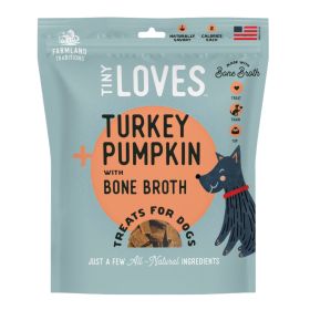 Farmland Traditions Tiny Loves Turkey and Pumpkin w/Bone Broth Dog Treats (Option: 1ea/6oz.)