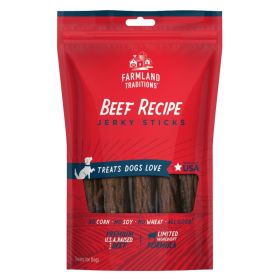 Farmland Traditions Simple Snacks Beef Jerky Sticks Dog Treats (Option: 1ea/14oz.)