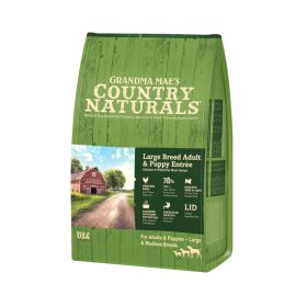 Grandma Mae's Country Naturals Large Breed Adult & Puppy EntrÃ©e Dry Dog Food Chicken & Rice (Option: 18ea/14 oz)