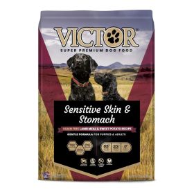Victor Super Premium Dog Food Sensitive Skin & Stomach Grain Free Lamb & Sweet Potato, (Option: 1ea/15 lb)