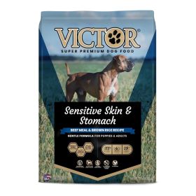 Victor Super Premium Dog Food Sensitive Skin & Stomach Beef & Brown Rice, (Option: 1ea/15 lb)