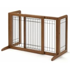 Bay Isle Freestanding Pet Gate (Option: Small)