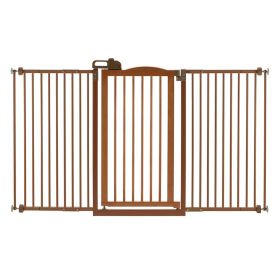 Tall One-Touch Gate II Wide (Option: Brown)
