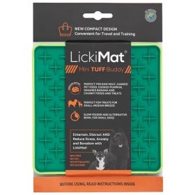 LickiMat® Mini Tuff Buddy Dog (Option: Mini Tuff Buddy Green Dog)