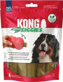 KONG Ziggies Enhanced Plant (Option: Based Dog Treats 1ea/MD/LG, 8 oz)