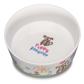 Loving Pets Dolce Moderna Bowl Puppy Forever, (Option: 1ea/LG)