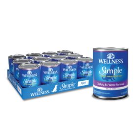 Wellness Dog Simple Grain (Option: free Turkey Potato LID 12.5oz. (Case of 12))