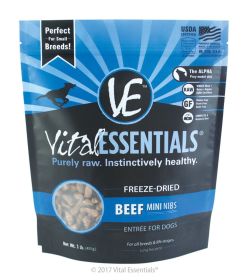 Vital Essentials Freeze Dried Beef (Option: Mini Nibs 1 Lb)