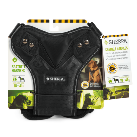 Sherpa's Pet Trading Company Crash Tested Seatbelt Safety Dog Harness Black (Option: 1ea/LG)